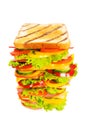 Giant sandwich isolated Royalty Free Stock Photo