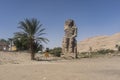 Giant sculpture of the colossus Memnon.