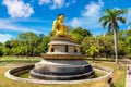 Giant seated Buddha in Colombo