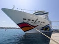 Giant ship at the harbor is waiting for the guests Royalty Free Stock Photo
