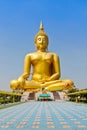 Giant Sitting Buddha Statue. Royalty Free Stock Photo