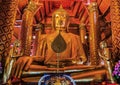 Giant sitting buddha Wat Phanan Choeng temple Ayutthaya bangkok