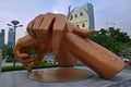 Gangnam Style statue built in South Korea capital city Seoul
