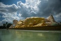 Giant sleeping Buddha, Bago, myanmar. Royalty Free Stock Photo