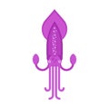 Giant Squid Vector Illustration.