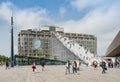 Giant staircase with 180 steps from the station square in Rotter