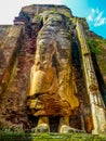 Giant Standing Buddha statue, Polonnaruwa, Sri Lanka Royalty Free Stock Photo