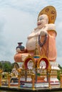 Giant statue Big Buddha in the temple Wat Plai Laem