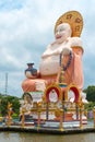 Giant statue Big Buddha in the temple Wat Plai Laem