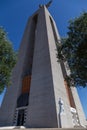 A giant statue of Christ in Lisbon. A modern monument of the Catholic