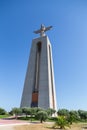 A giant statue of Christ in Lisbon. A modern monument of the Catholic