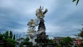 Giant statue and God Rama Hindu folklore . The iconic symbol of the city of Gianyar, Bali