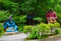 Giant statue at Jigokudani hell Valley in Noboribetsu , Hokkaido