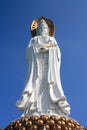 Giant statue of Kuan-Yin in Sanya, Hainan (China) Royalty Free Stock Photo