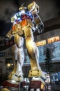 Giant statue replica of RX-78-2 Gundam, a character in Japanese anime `Mobile Suit Gundam`