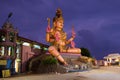 Giant statue of Shiva in the evening twilight. Trincomalee