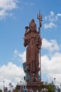Giant statue of Shiva at Grand Bassin, Mauritius. Royalty Free Stock Photo