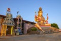 A giant statue of Shiva at the Koneswaram Hindu Temple. Trincomalee, Sri Lanka Royalty Free Stock Photo