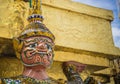 The Giant statue at Temple of the Emerald Buddha Wat phra kaew ,Bangkok,Thailand Royalty Free Stock Photo