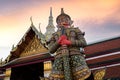 Giant statue at Thailand Grand palace and Wat phra kaew Royalty Free Stock Photo