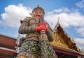 Giant statue at Thailand Grand palace and Wat phra kaew