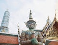 Giant Statue in Wat Phra Kaew. Bangkok, Thailand Royalty Free Stock Photo