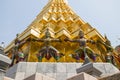 Wat Phra Kaew ,Temple of the Emerald Buddha ,full official name Wat Phra Si Rattana Satsadaram in Bangkok ,Thailand Royalty Free Stock Photo