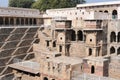 Giant stepwell of abhaneri in rajasthan, India. Royalty Free Stock Photo