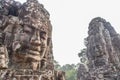 Giant stone face at Bt Temple, Angkor Wat , Cambodia