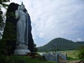 Giant stone statue Great Buddha in Sri Lanka