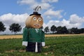 Giant straw doll  dressed as the officer of the guard Royalty Free Stock Photo