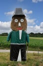Giant straw doll dressed as the officer of the guard