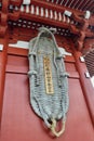 Giant straw shoes in Sensoji Temple