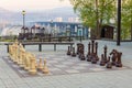 Giant street chess