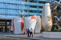 Giant street sculptures in the central business district of Sydney, Australia