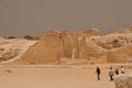 Giant structures in Egypt, we dwarf among them Royalty Free Stock Photo