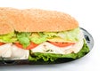 Giant Sub Sandwich Closeup Royalty Free Stock Photo