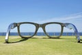 Giant sunglasses - metal sculpture