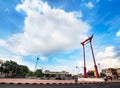 Giant Swing and Bangkok City Hall, Thailand. Landmark of Bangkok.