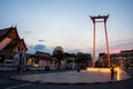 The Giant Swing and Suthat Temple at Twilight