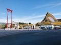 The Giant Swing Thai: Sao Chingcha is a religious structure in Bangkok. Royalty Free Stock Photo