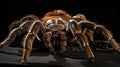 Giant tarantula Lasiodora parahybana. AI Generative