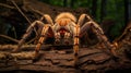 Giant tarantula Lasiodora parahybana. AI Generative