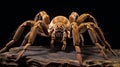 Giant tarantula Lasiodora parahybana. AI Generative