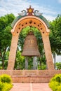 Giant temple bell made of brass