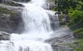 Giant Tiered Waterfall with Green Forest - Cheeyappara Waterfalls, Idukki, Kerala, India Royalty Free Stock Photo