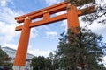 The Giant Torii in front of the Heian Jingu Shrine Royalty Free Stock Photo