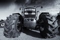 Giant tractor and tires Royalty Free Stock Photo