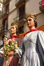 Giant in traditional festivals Barcelona.