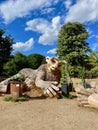 Giant Troll Kew Gardens with plants